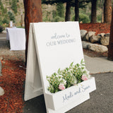 Floral Welcome Sign 24"x36"