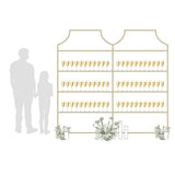 Set of 2 Gold Bookshelves