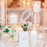 Marble Table Numbers in Cursive