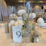 Green Broken Edge Mrable Table Numbers - Rental