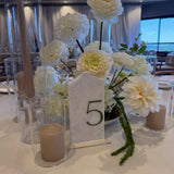 Green Broken Edge Mrable Table Numbers - Rental