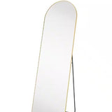 64"x21" Gold Arched Mirror