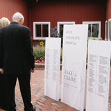 Custom 3-Panel Seating Chart Display