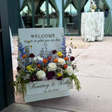 Floral Welcome Sign 24"x36"
