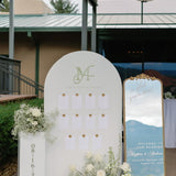 3.5'x6' Arched Wall + Mirror + Pedestal Combo